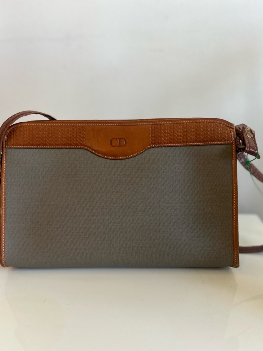 Christian Dior Vintage canvas and leather crossbody bag - Picture 15 of 15